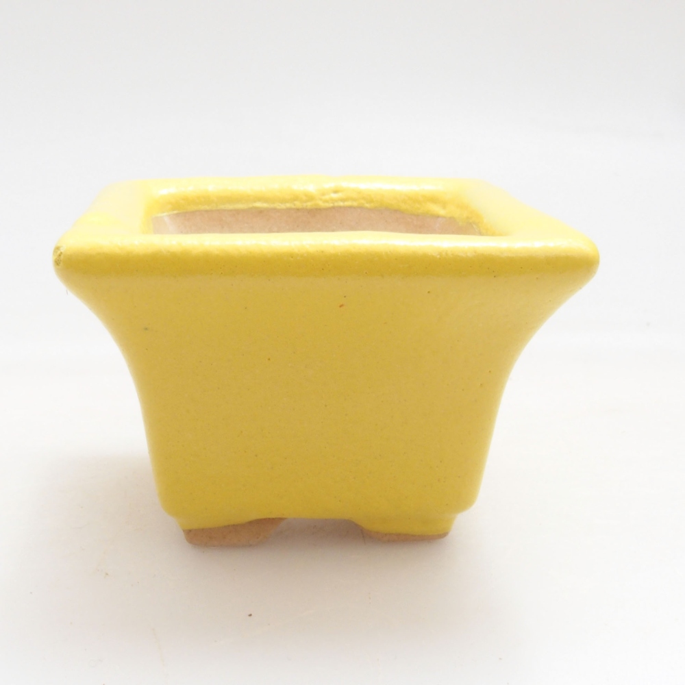 Ciotola bonsai in ceramica 5 x 5 x 3,5 cm, giallo