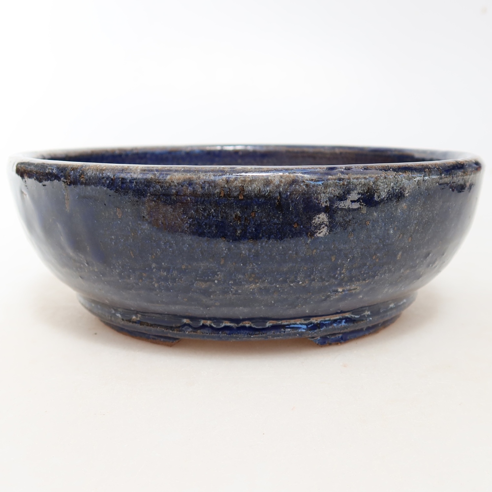 Ciotola bonsai in ceramica 17 x 17 x 6 cm, colore blu