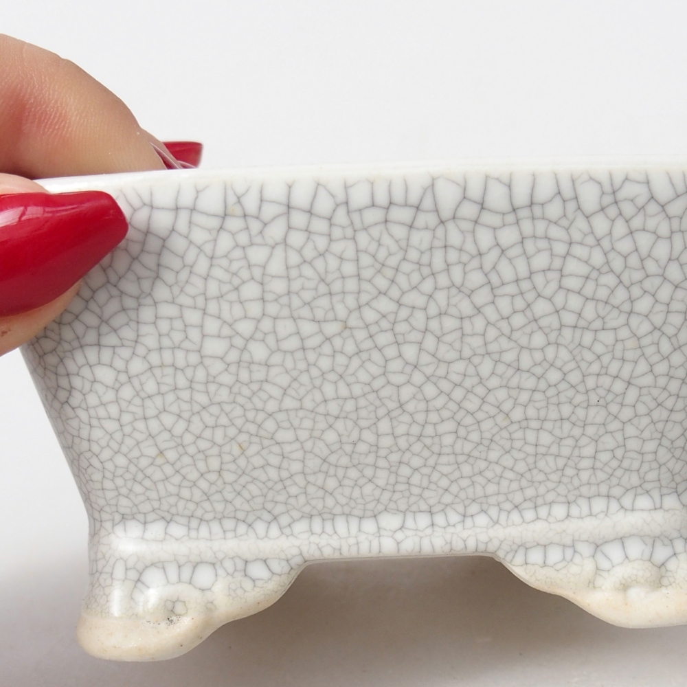 Ciotola bonsai in ceramica 9,5 x 9,5 x 5 cm, colore raku