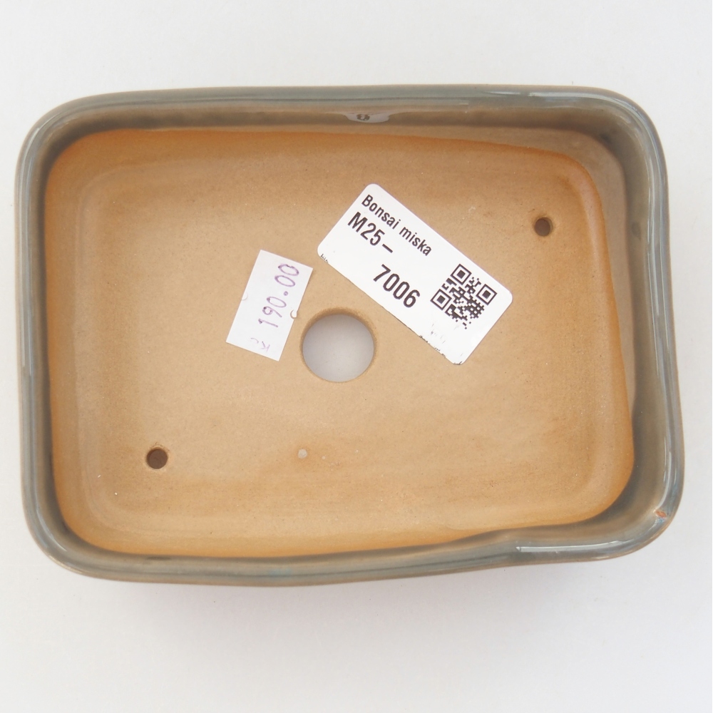 Ciotola bonsai in ceramica 26 x 26 x 8 cm, colore rosso