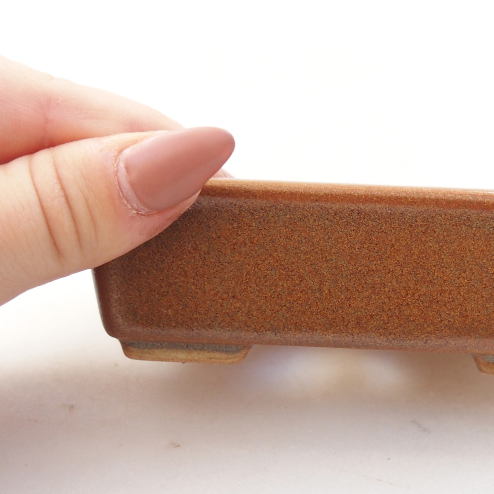 Ciotola bonsai in ceramica 26 x 26 x 8 cm, colore rosso