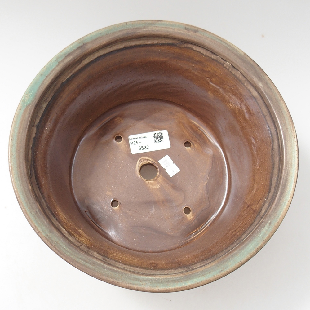 Ciotola bonsai in ceramica 24 x 24 x 11,5 cm, verde