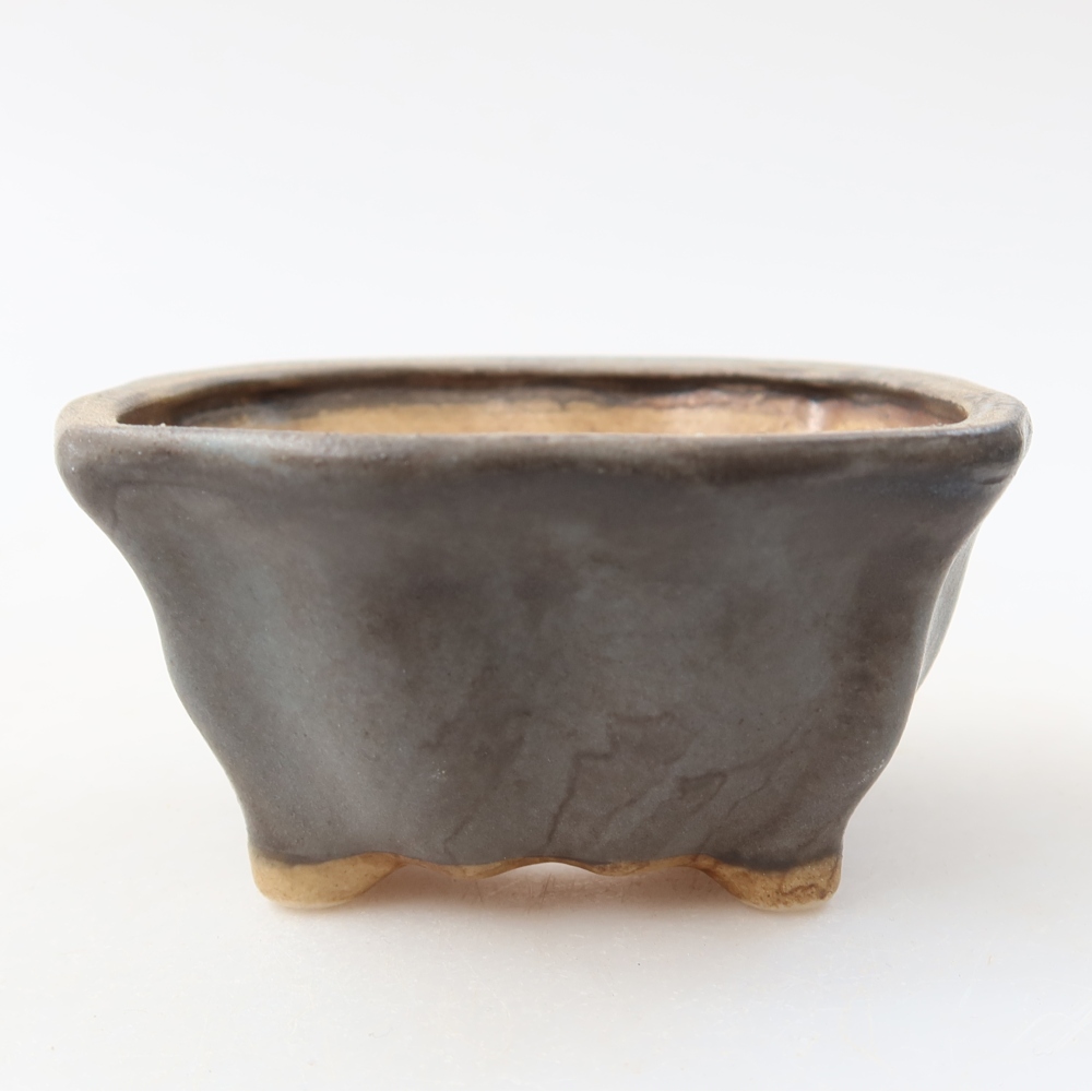 Vaso da bonsai in ceramica 7,5 x 7 x 3,5 cm, colore blu