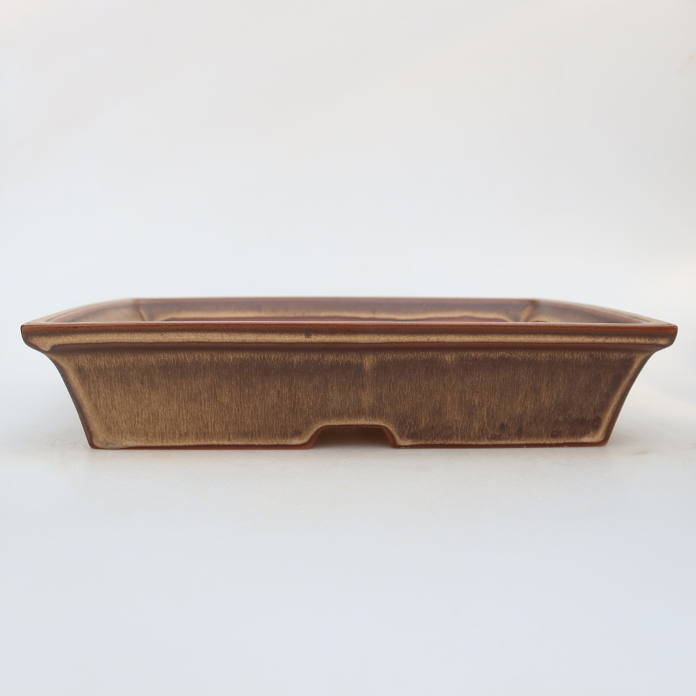 Ciotola in ceramica  26 x 20 x 5 cm, colore marrone