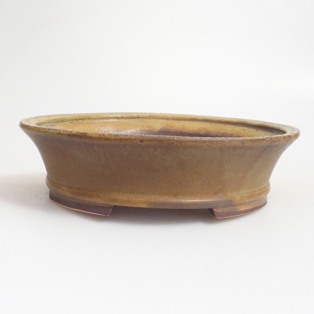 Ciotola per bonsai in ceramica 10 x 8,5 x 4 cm, marrone