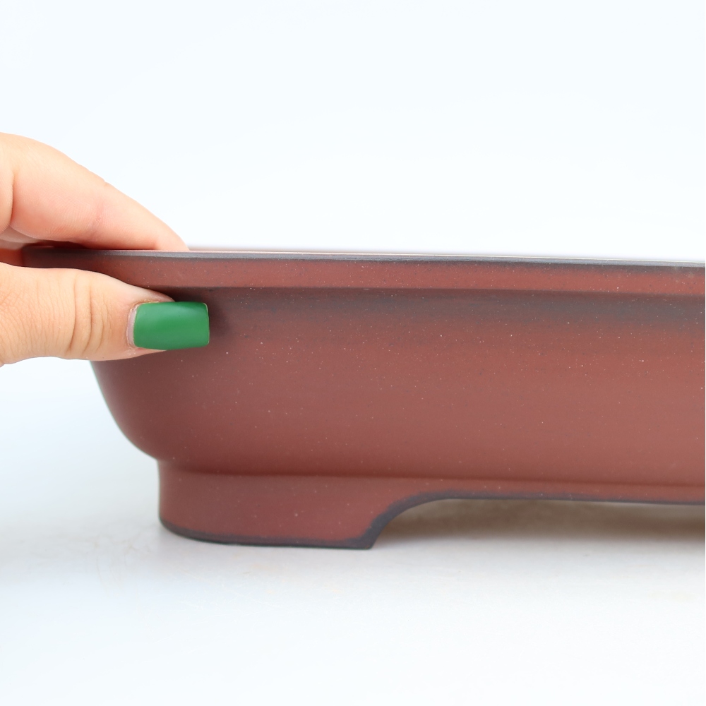 Ciotola in ceramica  32 x 24,5 x 8 cm, colore mattone