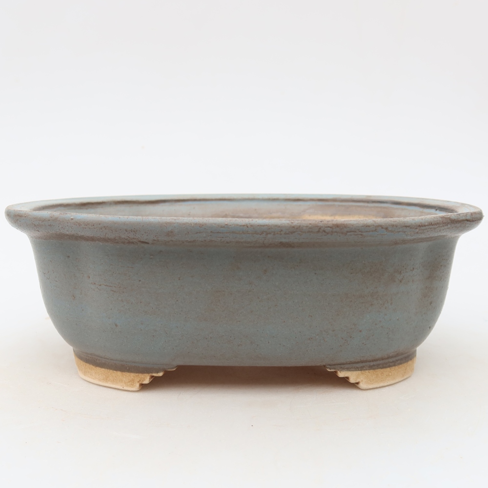 Vaso da bonsai in ceramica 20 x 16,5 x 7 cm, colore blu