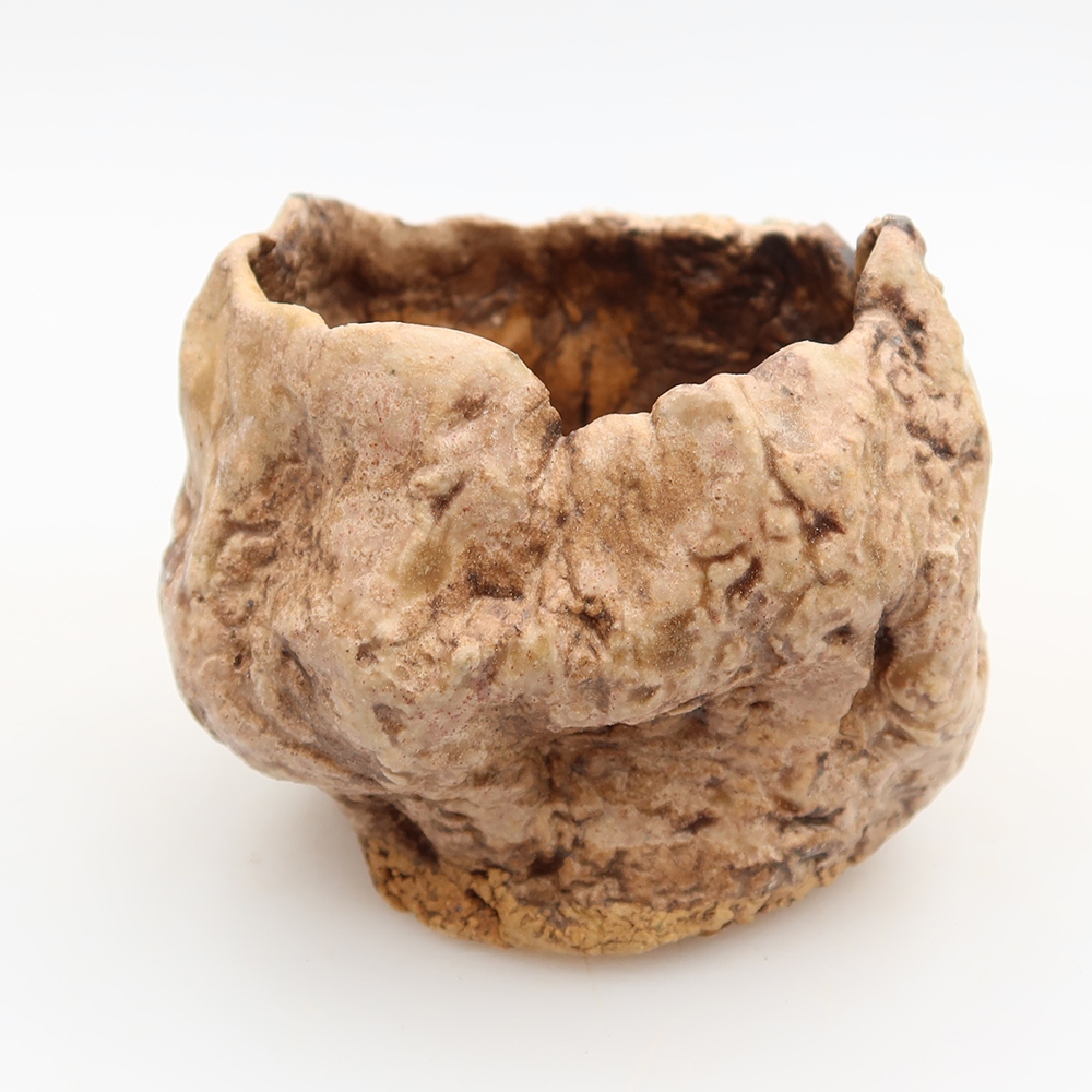 Conchiglia in ceramica  6 x 6 x 6 cm, colore beige-marrone