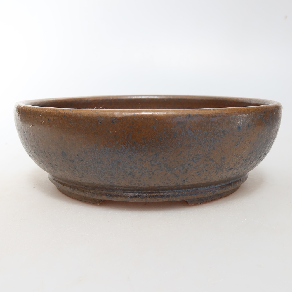 Ciotola bonsai in ceramica 18 x 18 x 5,5 cm, marrone