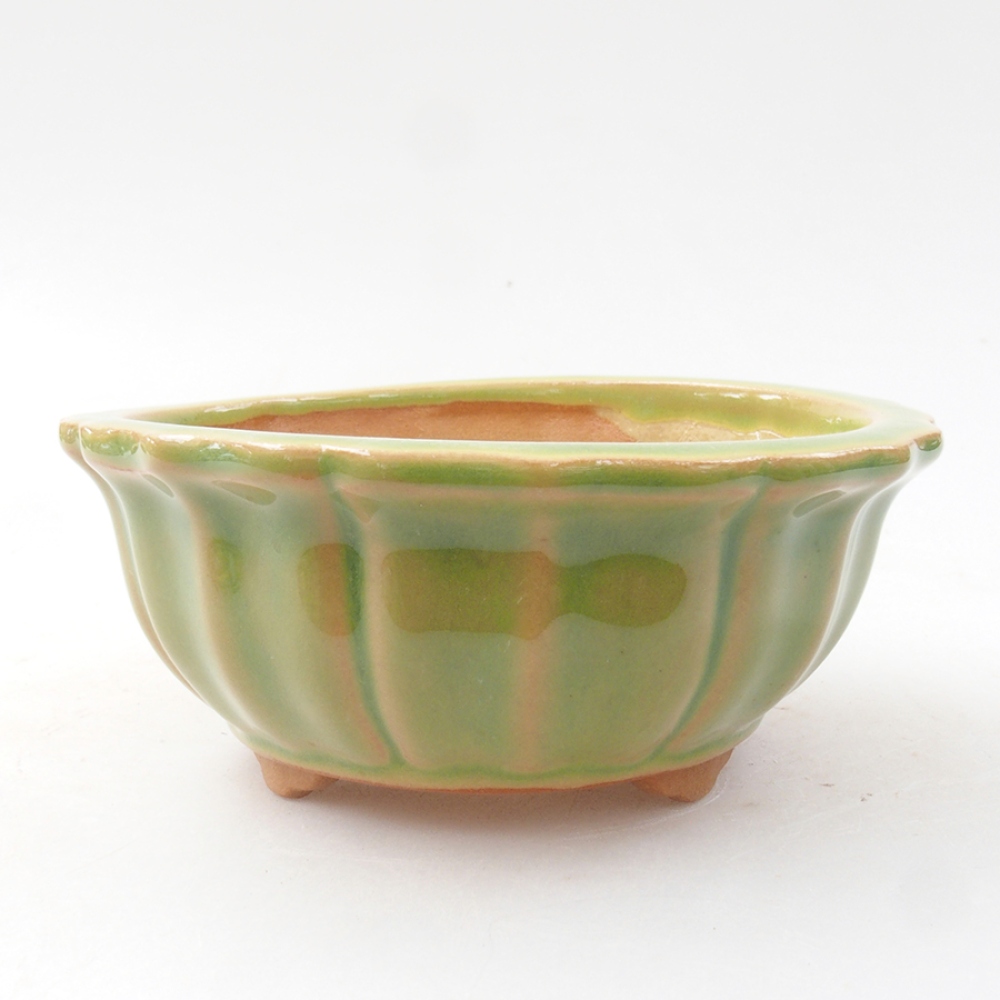 Ciotola bonsai in ceramica 11 x 11 x 5 cm, verde