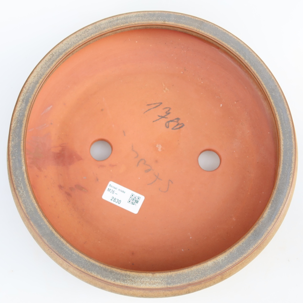 Ciotola in ceramica  27 x 27 x 7,5 cm, colore marrone