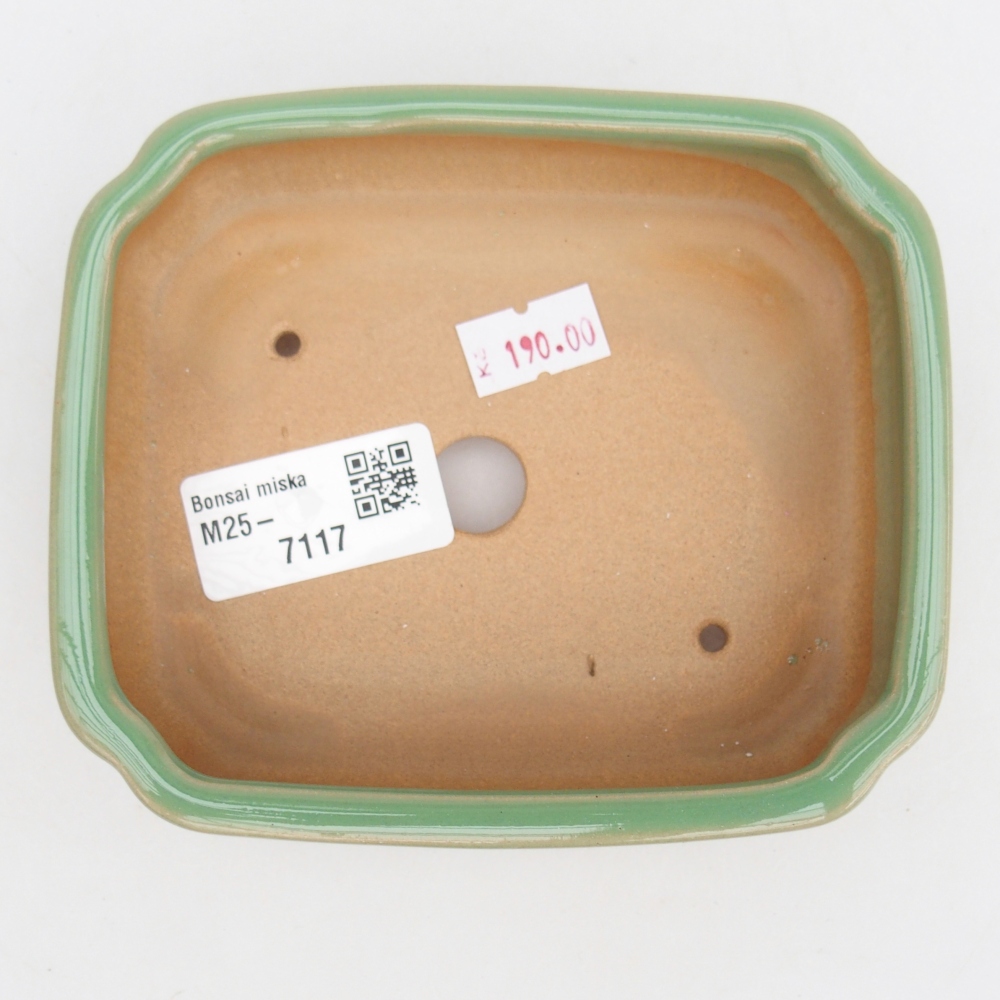Ciotola bonsai in ceramica 26 x 26 x 8 cm, colore rosso
