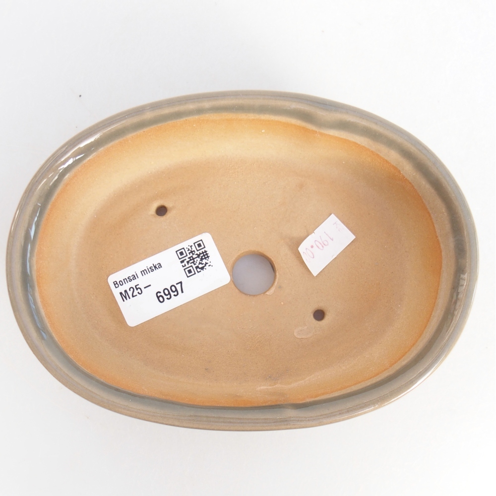 Ciotola bonsai in ceramica 26 x 26 x 8 cm, colore rosso