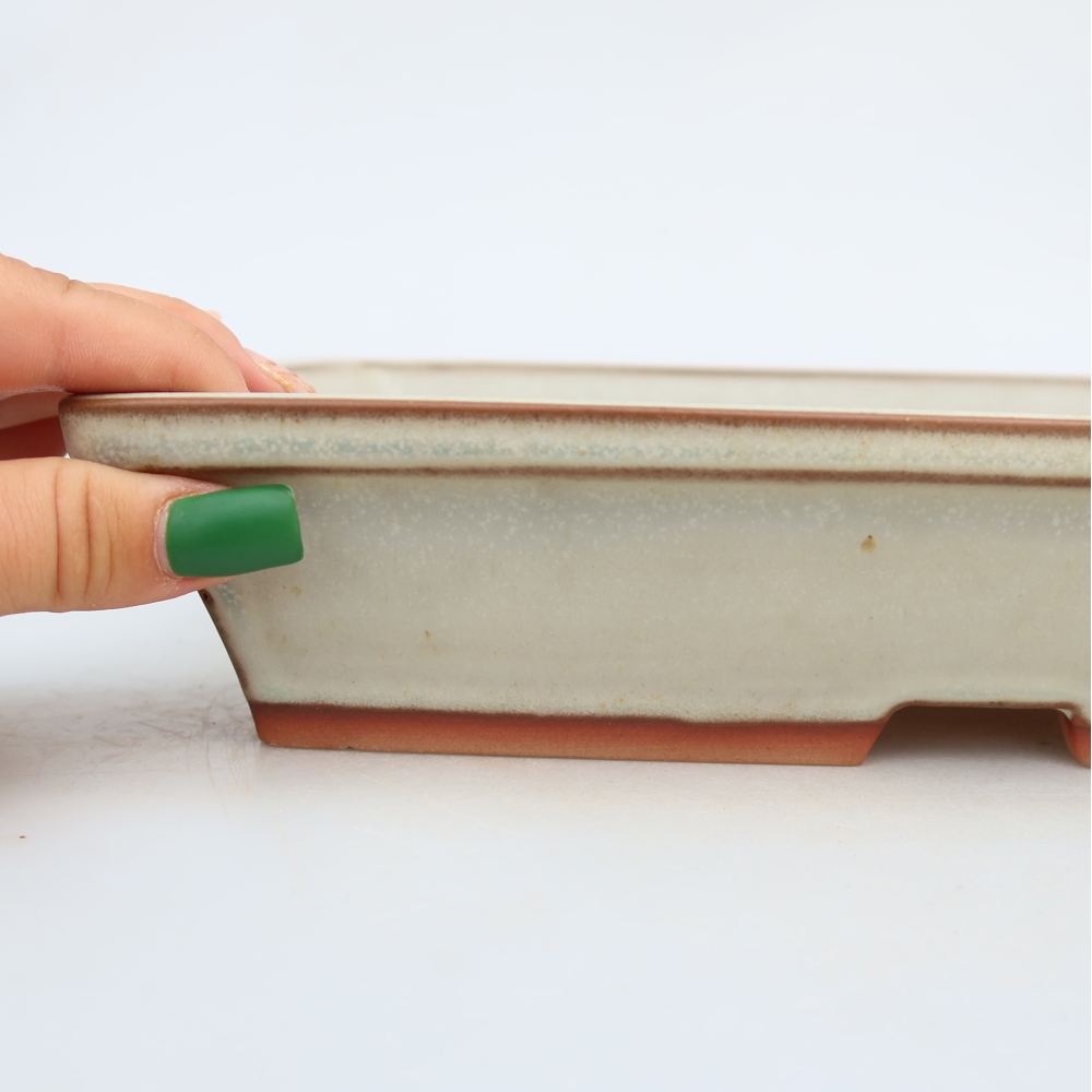 Ciotola in ceramica  26 x 19,5 x 5,5 cm, colore beige