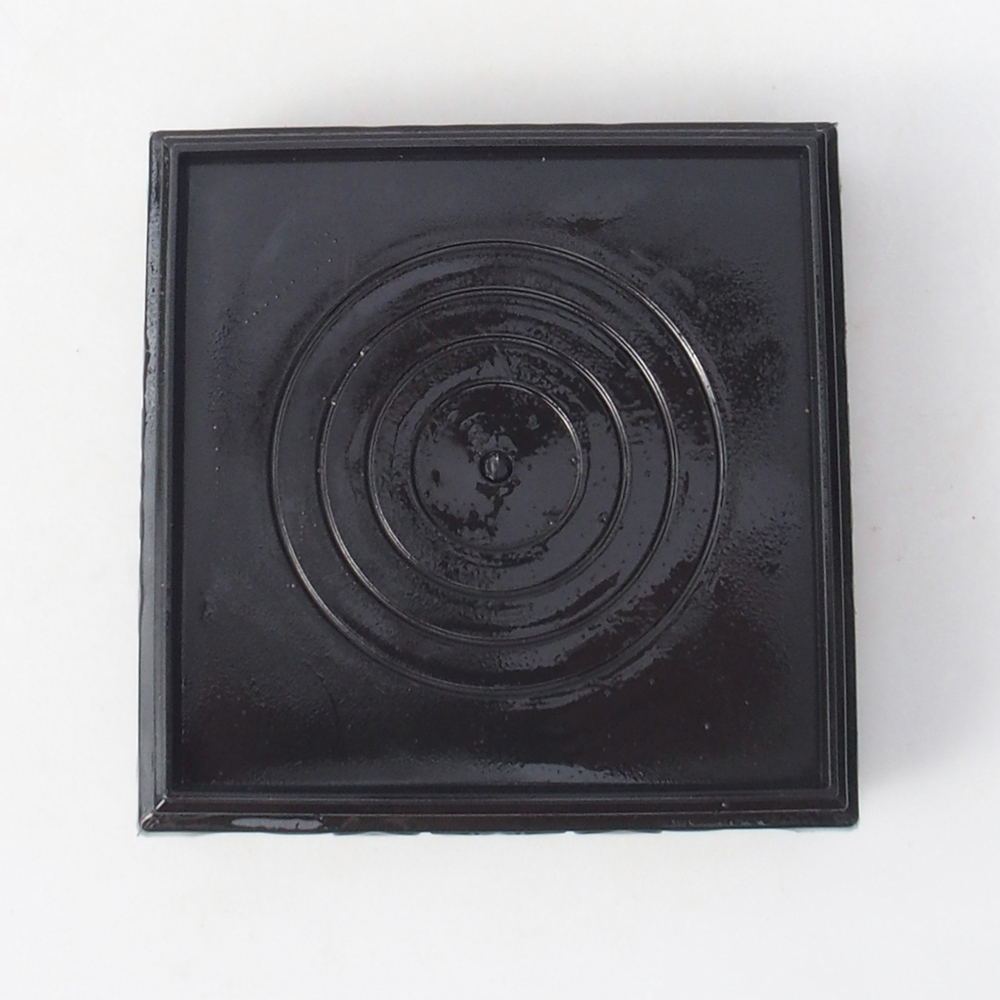 Tavolo bonsai quadrato in plastica 11 x 11 x 3,5 cm, colore nero