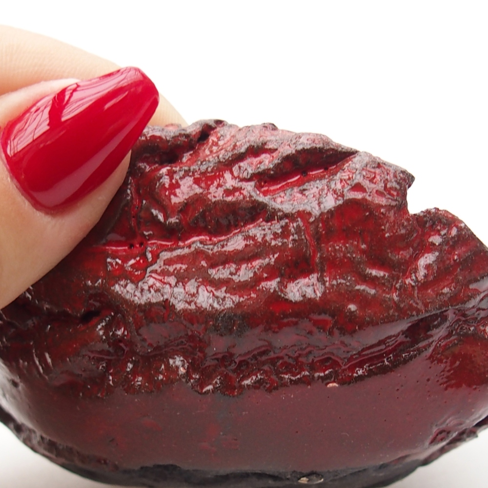 Guscio in ceramica 9 x 7 x 4,5 cm , colore rosso