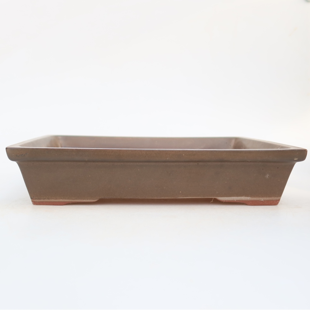 Ciotola in ceramica  26 x 20 x 5 cm, colore marrone