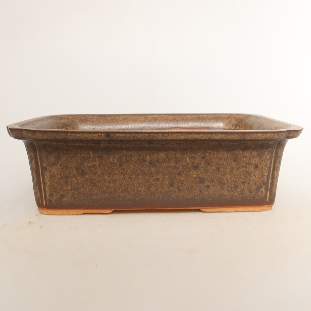 Ciotola in ceramica  20 x 15,5 x 5,5 cm, colore marrone