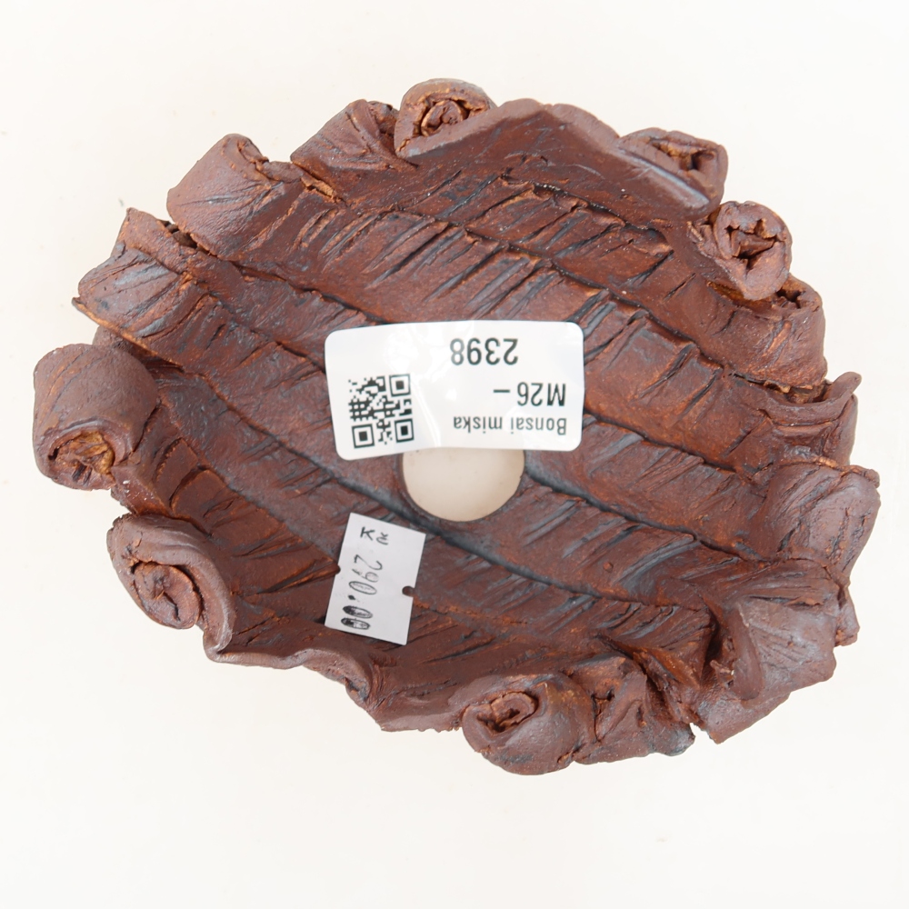 Guscio in ceramica  11 x 8 x 6,5 cm, colore marrone