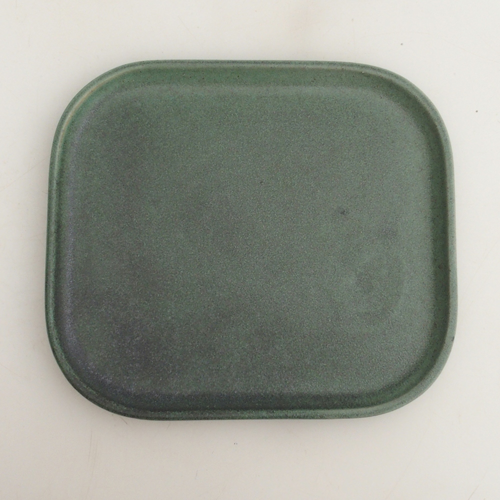 Piattino in ceramica H36 - 17,5 x 15 x 1 cm verde