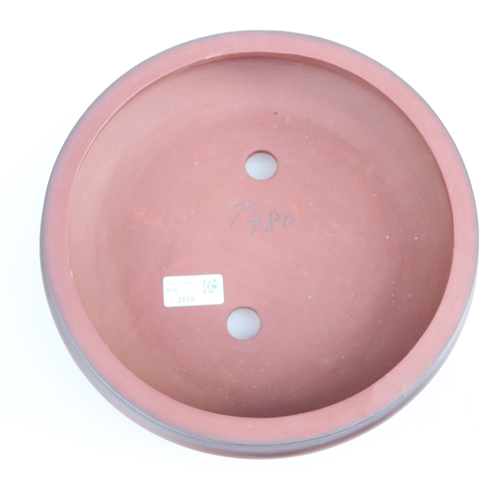 Ciotola in ceramica  27 x 27 x 7,5 cm, colore mattone