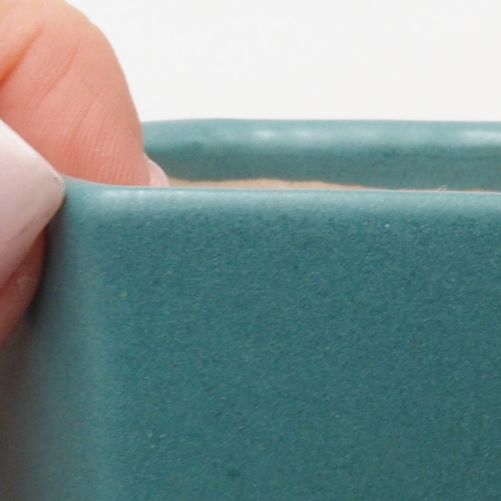 Ciotola bonsai in ceramica 6,5 x 5,5 x 4 cm, colore blu