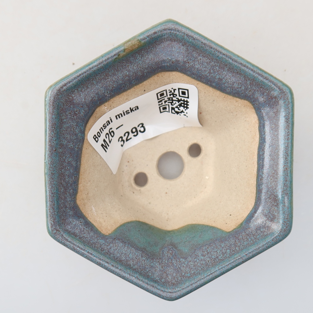 Vaso da bonsai in ceramica 8 x 7 x 3,5 cm, colore grigio