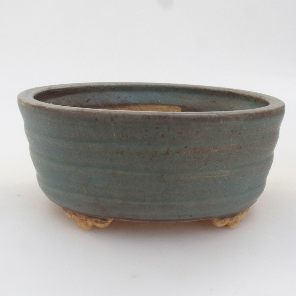 Ciotola per bonsai in ceramica 10 x 8,5 x 4 cm, marrone