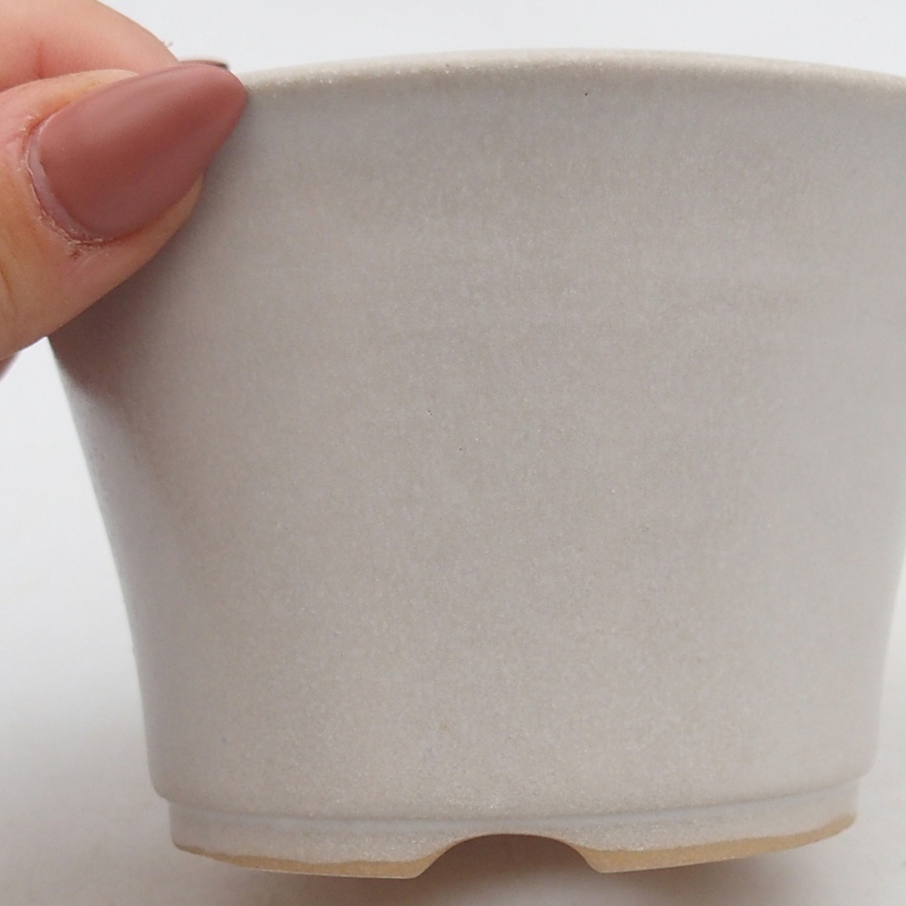 Ciotola bonsai in ceramica 11 x 11 x 7 cm, bianca