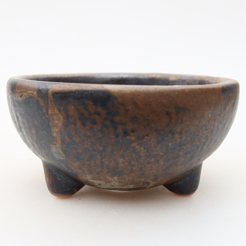 Ciotola per bonsai in ceramica 10 x 10 x 5 cm, marrone