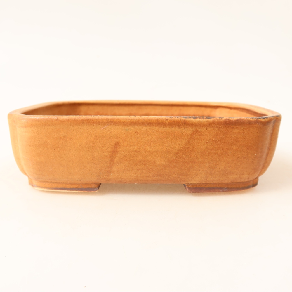 Vaso da bonsai in ceramica 18 x 14 x 4,5 cm, colore rosa
