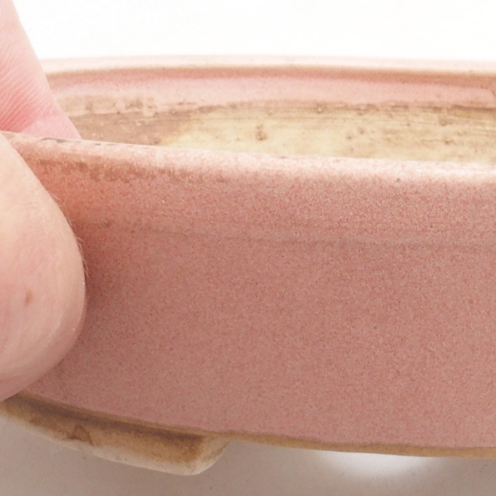 Ciotola per bonsai in ceramica 10 x 8,5 x 4 cm, marrone