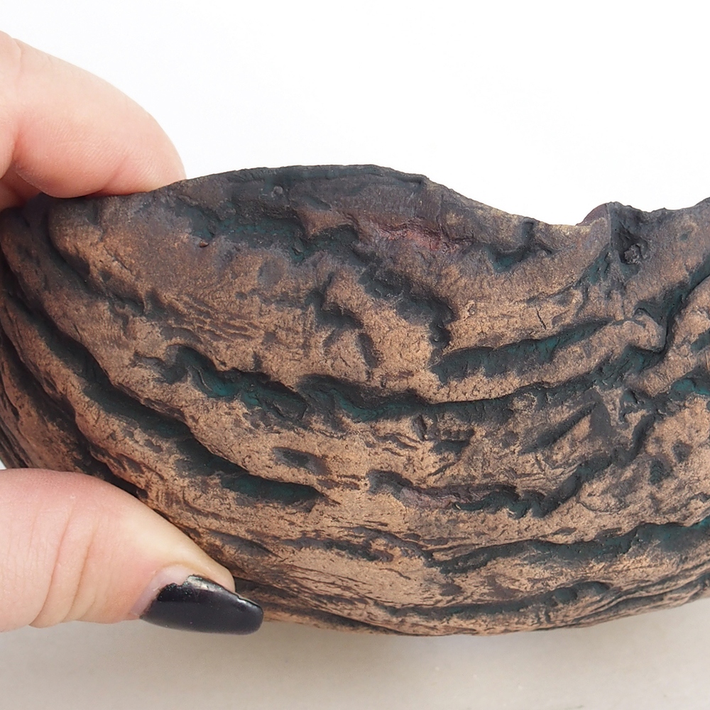 Conchiglia in ceramica 15,5 x 15,5 x 7 cm , colore verde