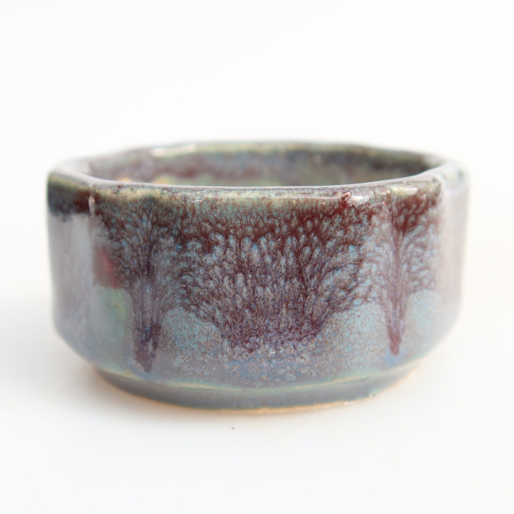 Vaso da bonsai in ceramica 5 x 5 x 2,5 cm, colore grigio