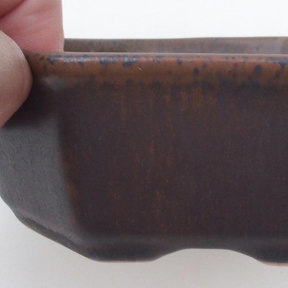 Ciotola per bonsai H13 - 12,5 x 12,5 x 4,5 cm - blu