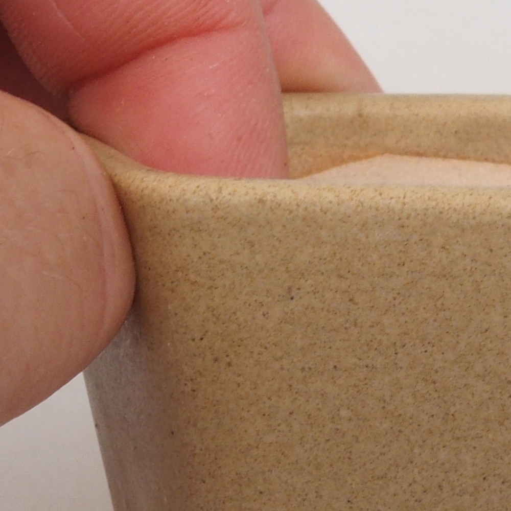 Ciotola per mini bonsai 5 x 5 x 5 cm, marrone