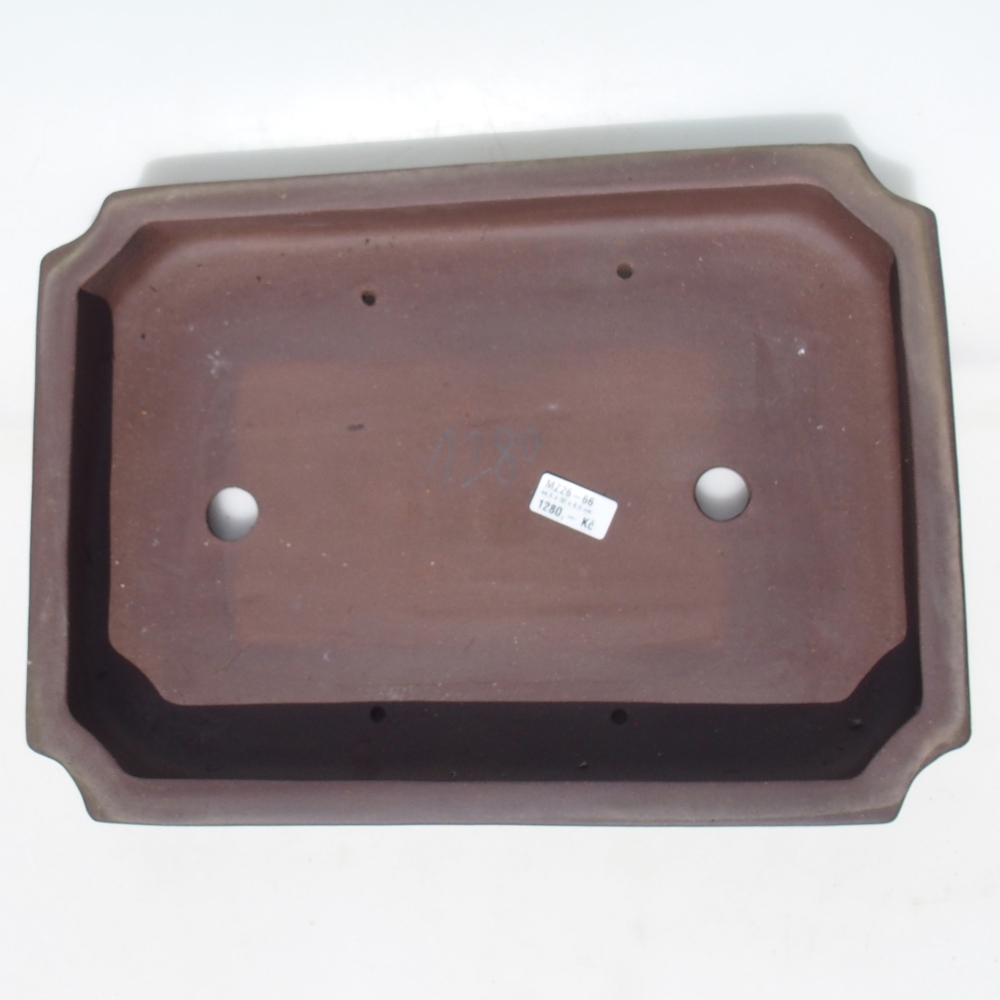 Ciotola per bonsai 44,5 x 32 x 6,5 cm - marrone