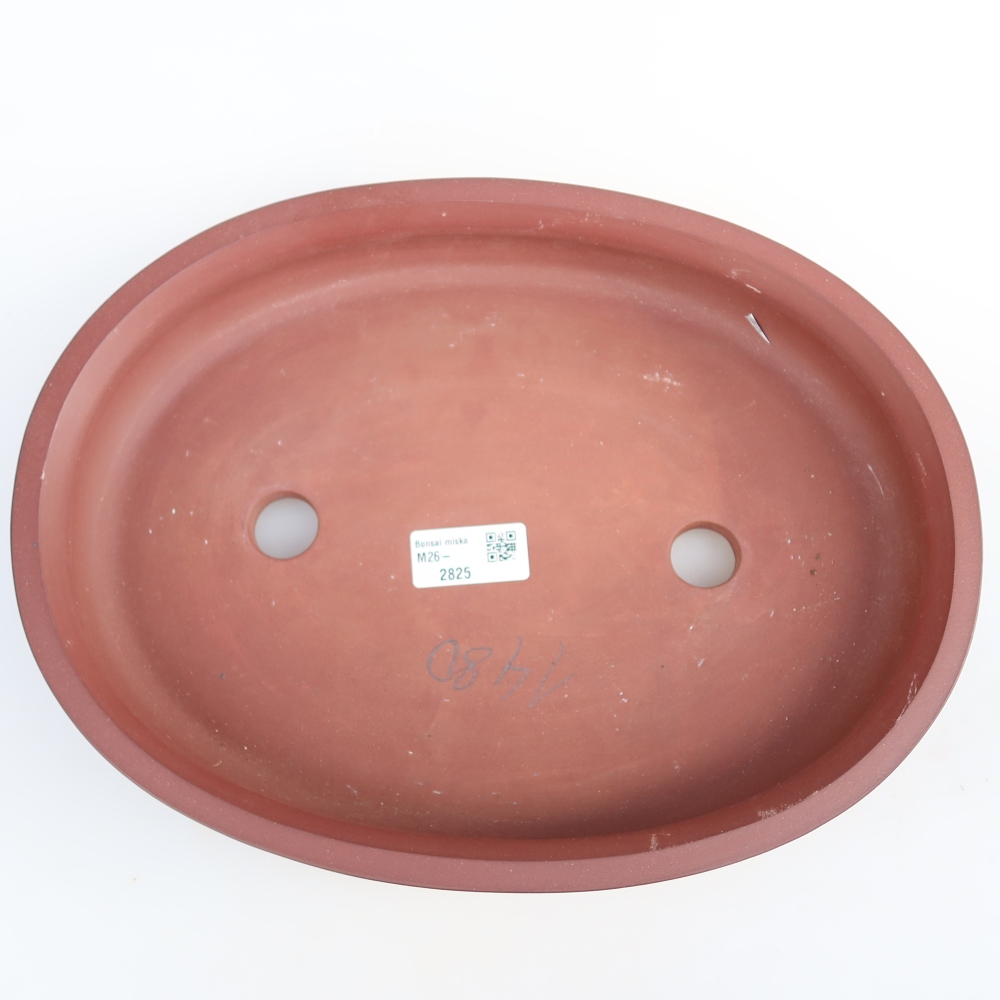 Ciotola in ceramica  31 x 23,5 x 5,5 cm, colore mattone