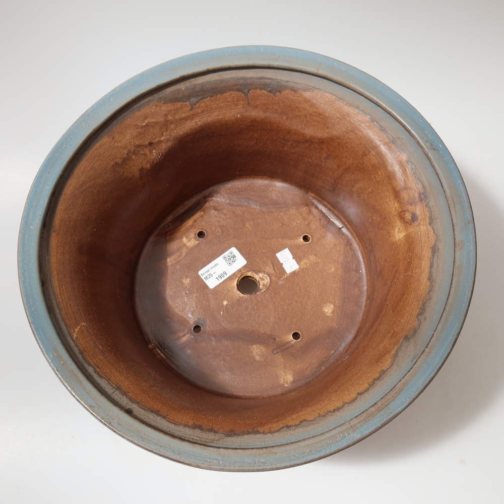 Vaso da bonsai in ceramica 32 x 32 x 14 cm, colore blu