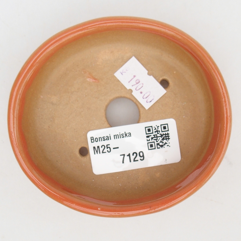 Ciotola bonsai in ceramica 26 x 26 x 8 cm, colore rosso