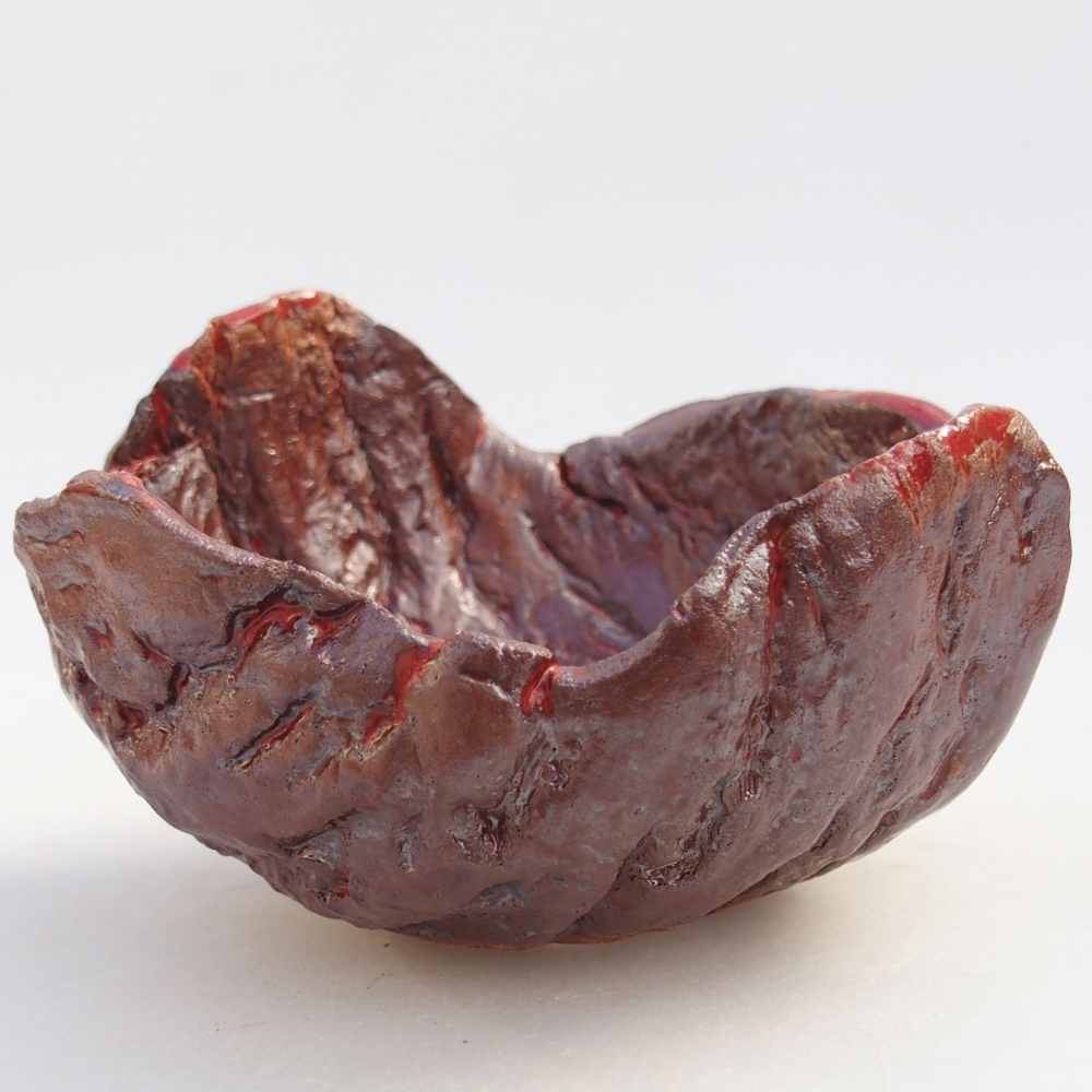 Conchiglia in ceramica 10 x 9,5 x 6 cm , colore marrone