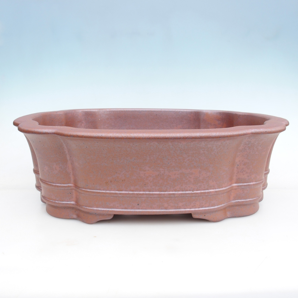 Ciotola bonsai in ceramica 51 x 44 x 15,5 cm, colore metallo - SOLO RITIRO PERSONALE o trasporto su pallet