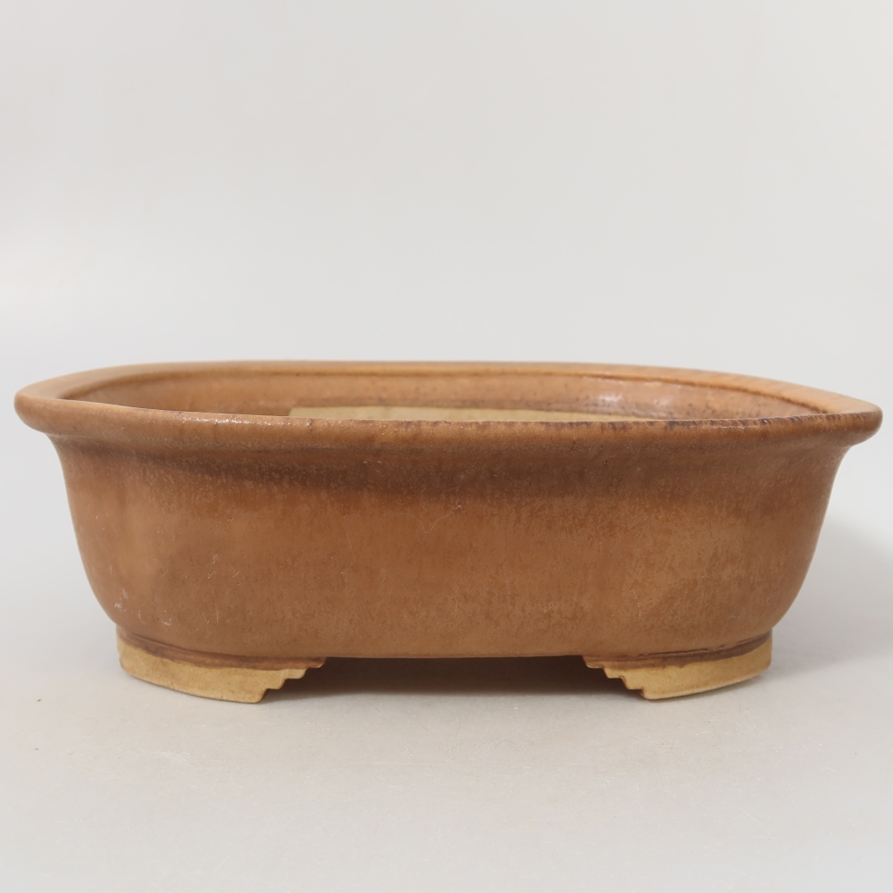 Vaso da bonsai in ceramica 25 x 21,5 x 7,5 cm, colore rosa
