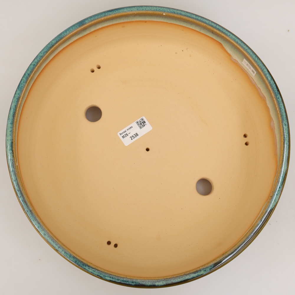 Vaso da bonsai in ceramica 31 x 31 x 8 cm, colore blu