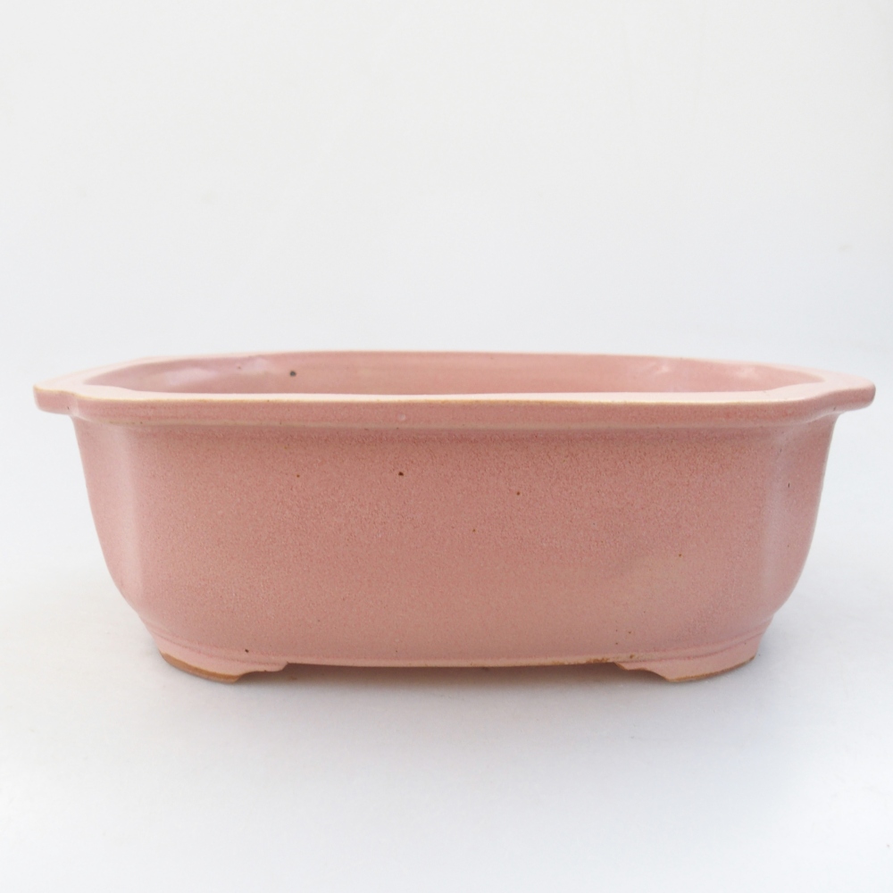 Ciotola bonsai in ceramica 26 x 26 x 8 cm, colore rosso