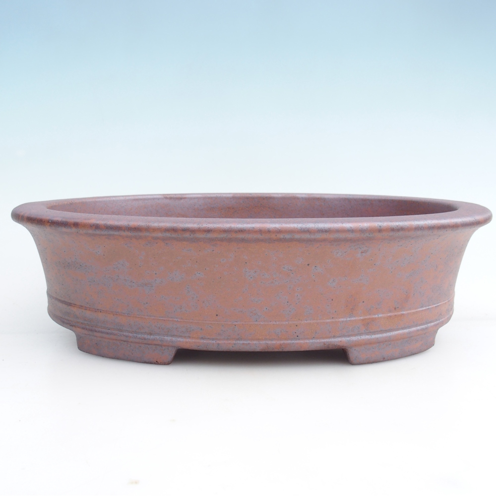 Ciotola bonsai in ceramica 36,5 x 28,5 x 9 cm, colore metallo