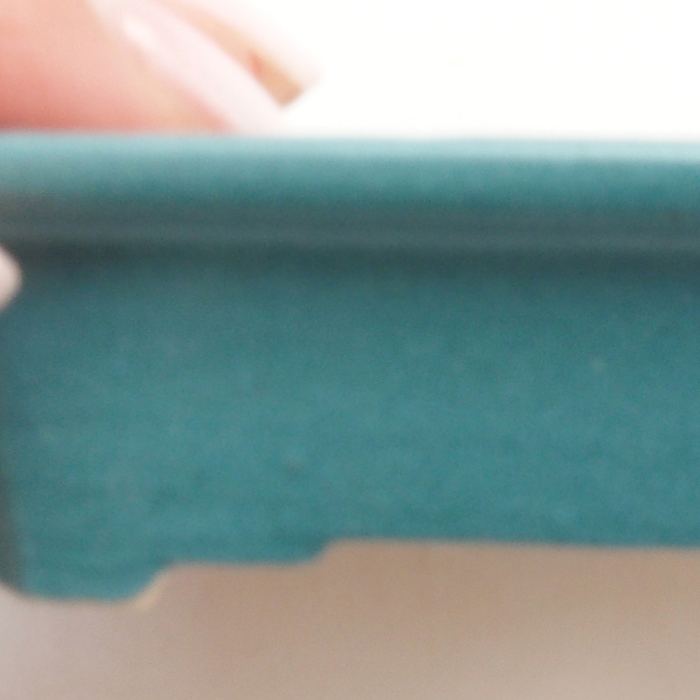 Ciotola bonsai in ceramica 6,5 x 5,5 x 4 cm, colore blu