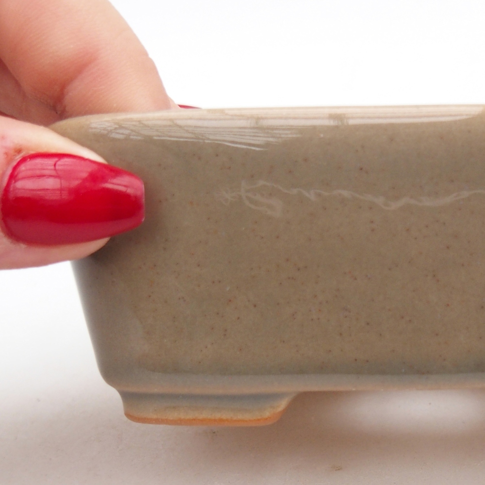 Ciotola bonsai in ceramica 26 x 26 x 8 cm, colore rosso