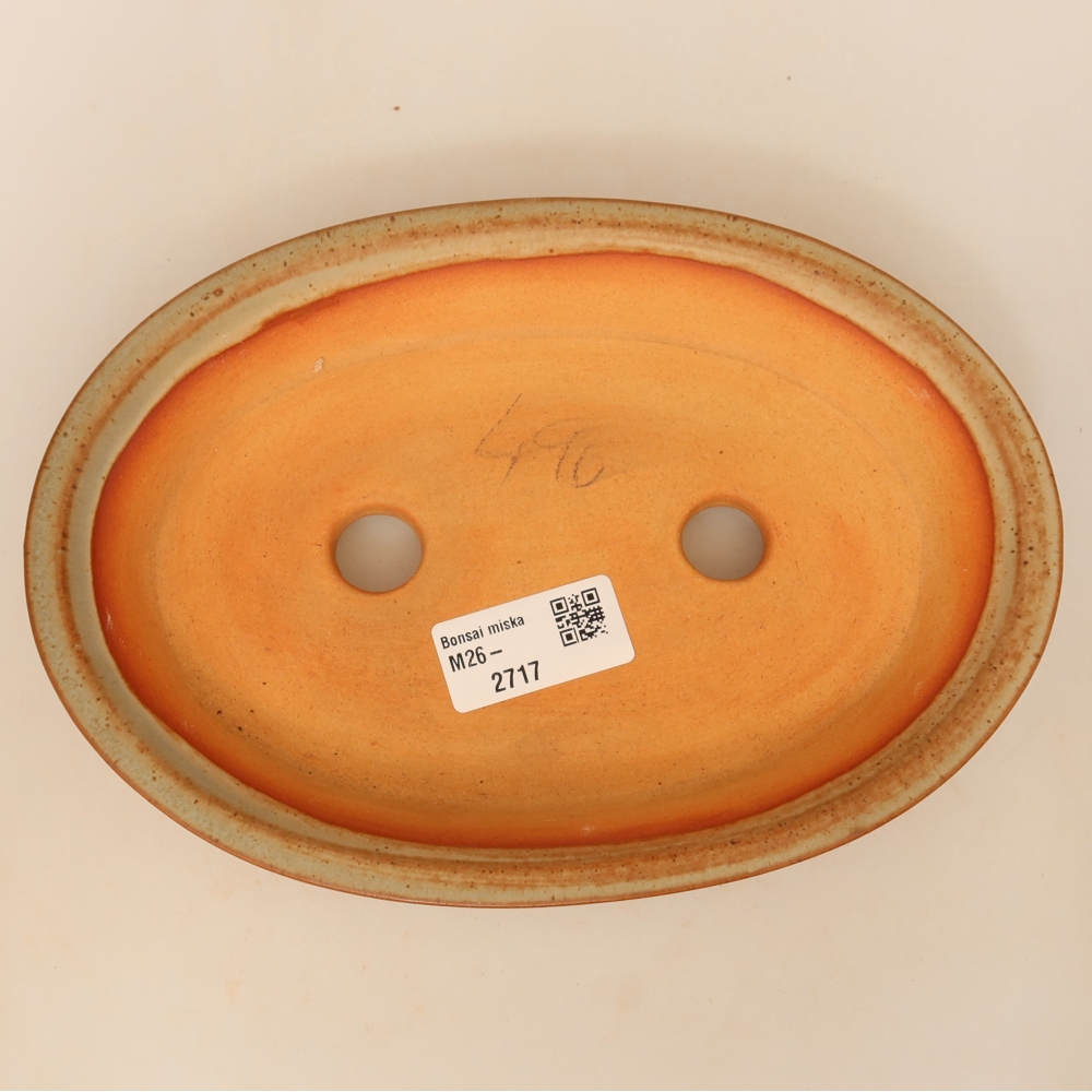 Ciotola in ceramica  21 x 14,5 x 3,5 cm, colore beige