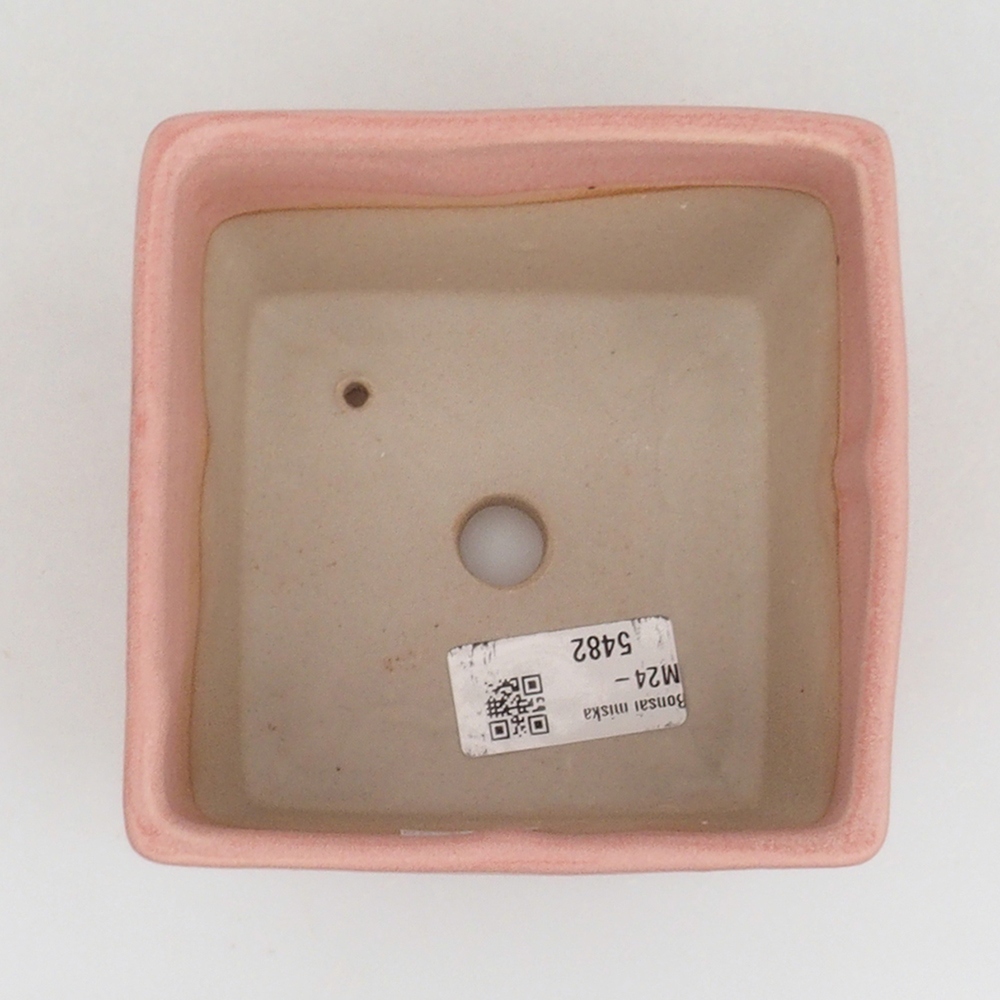Ciotola bonsai in ceramica 11 x 11 x 8,5 cm, rosa